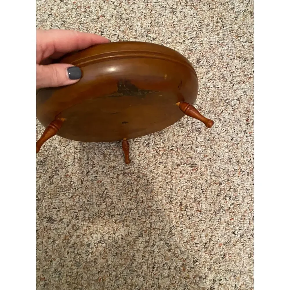 Vintage footed nut bowl